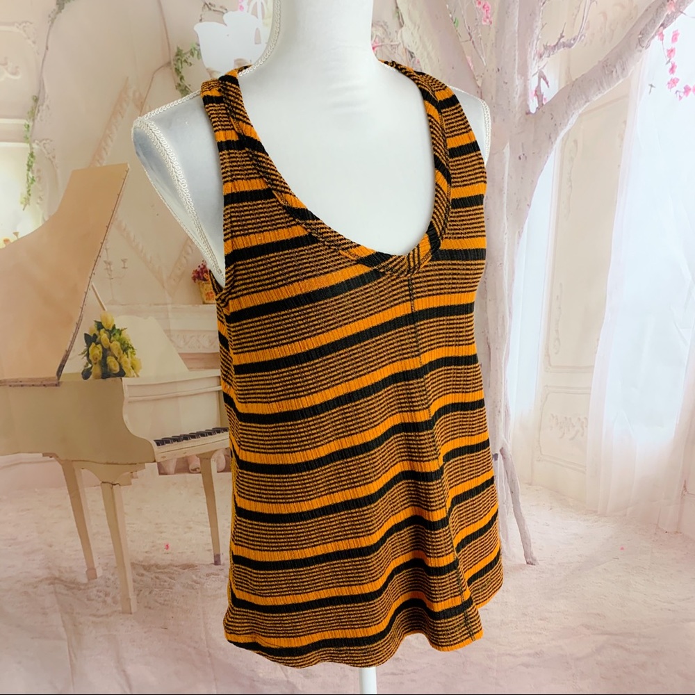 Peyton Jensen Striped Racerback Tank top - Picture 4 of 11